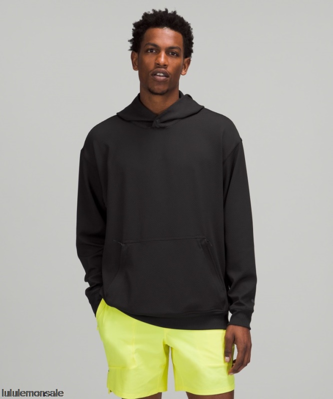 Lululemon Verkauf DELULU634 | Lululemon Deutschland Schwarzer Trainings-Hoodie Mit Entspannter Passform